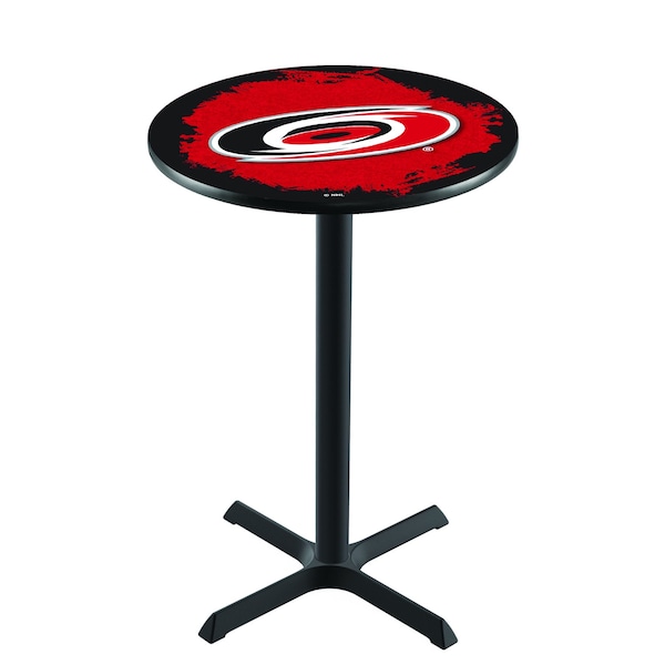 42" Blk Wrinkle Carolina Hurricanes Pub Table